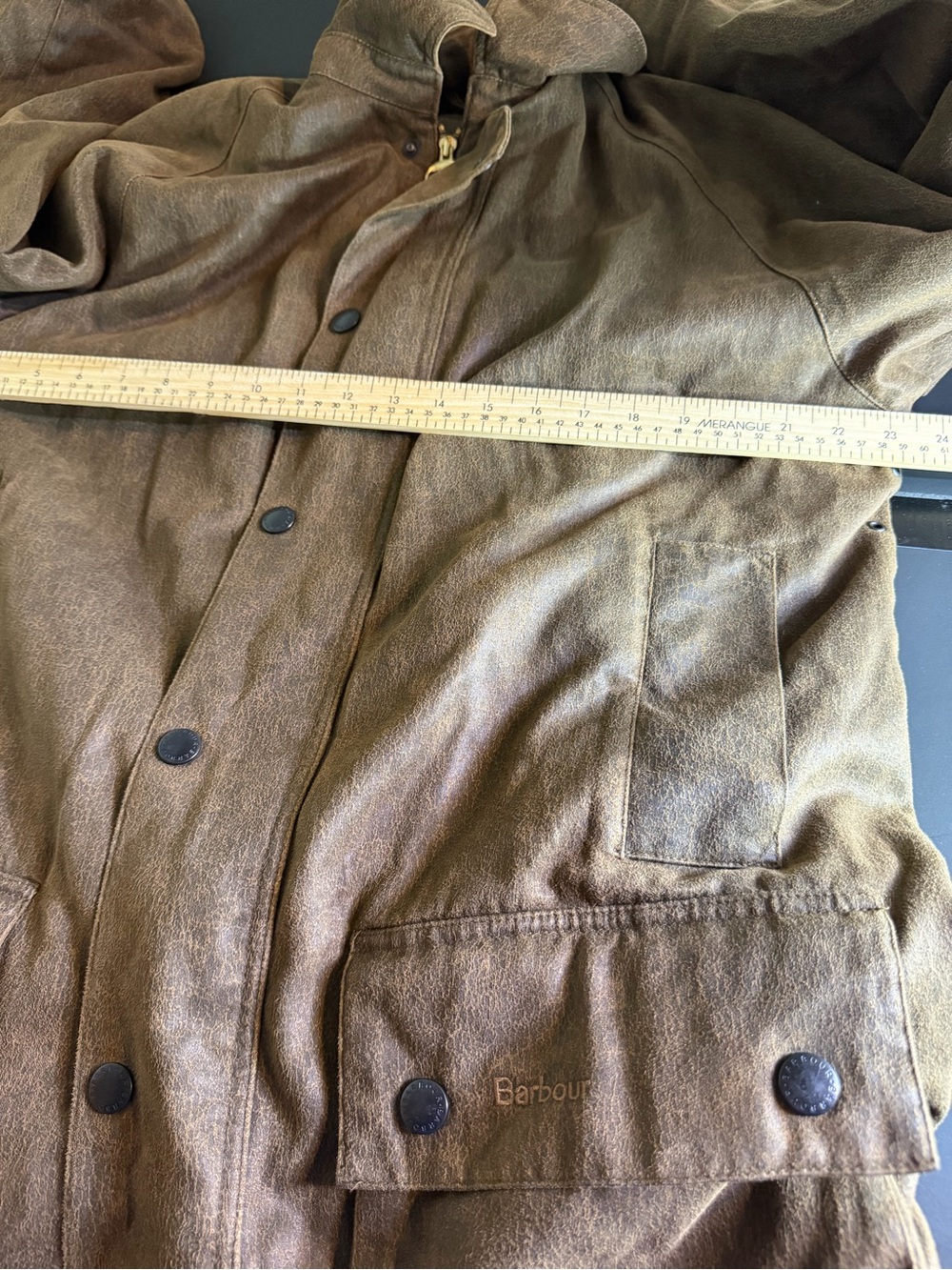 Barbour Weathered Utility Field Jacket Brown Men’s M Waterproof - Picture 11 of 16